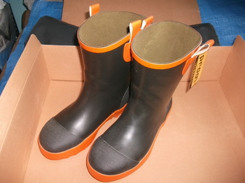 安全長靴 ショートブーツ 新品 未使用 中敷つき1.JPG